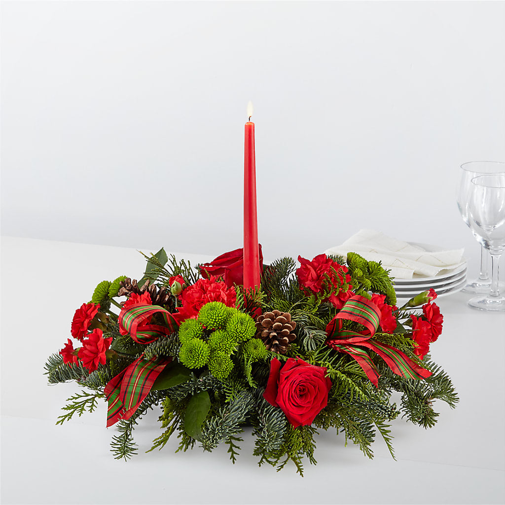 By the Candlelight Centerpiece – Oliverios Florist, Bridgeport WV