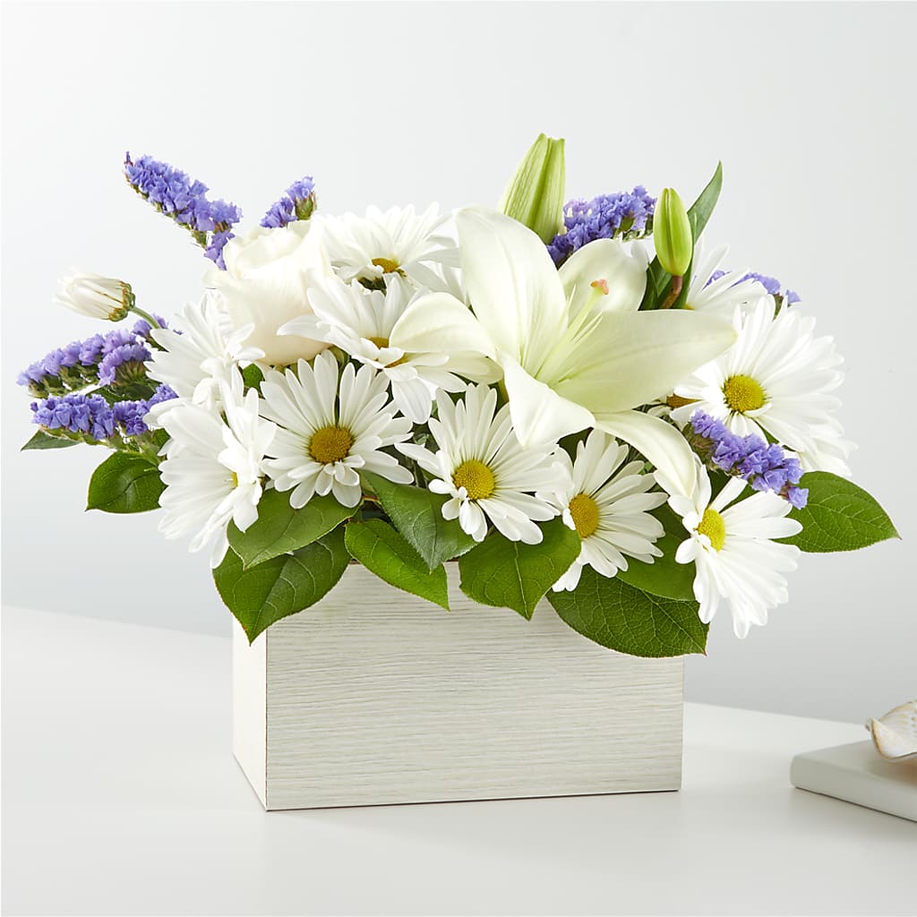 Beyond Blue Box Bouquet – Oliverios Florist, Bridgeport WV