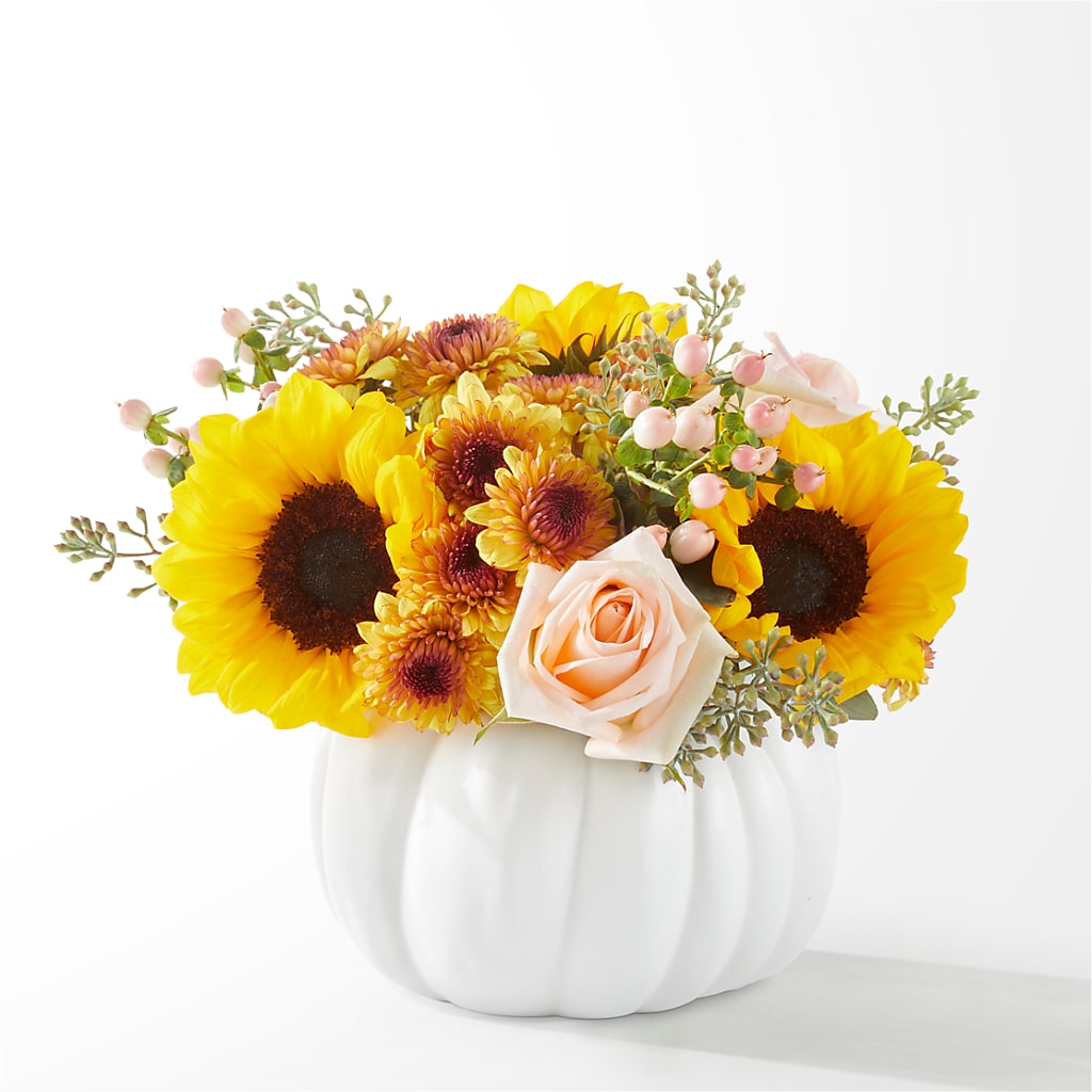 Pumpkin to Talk About Bouquet – Oliverios Florist, Bridgeport WV