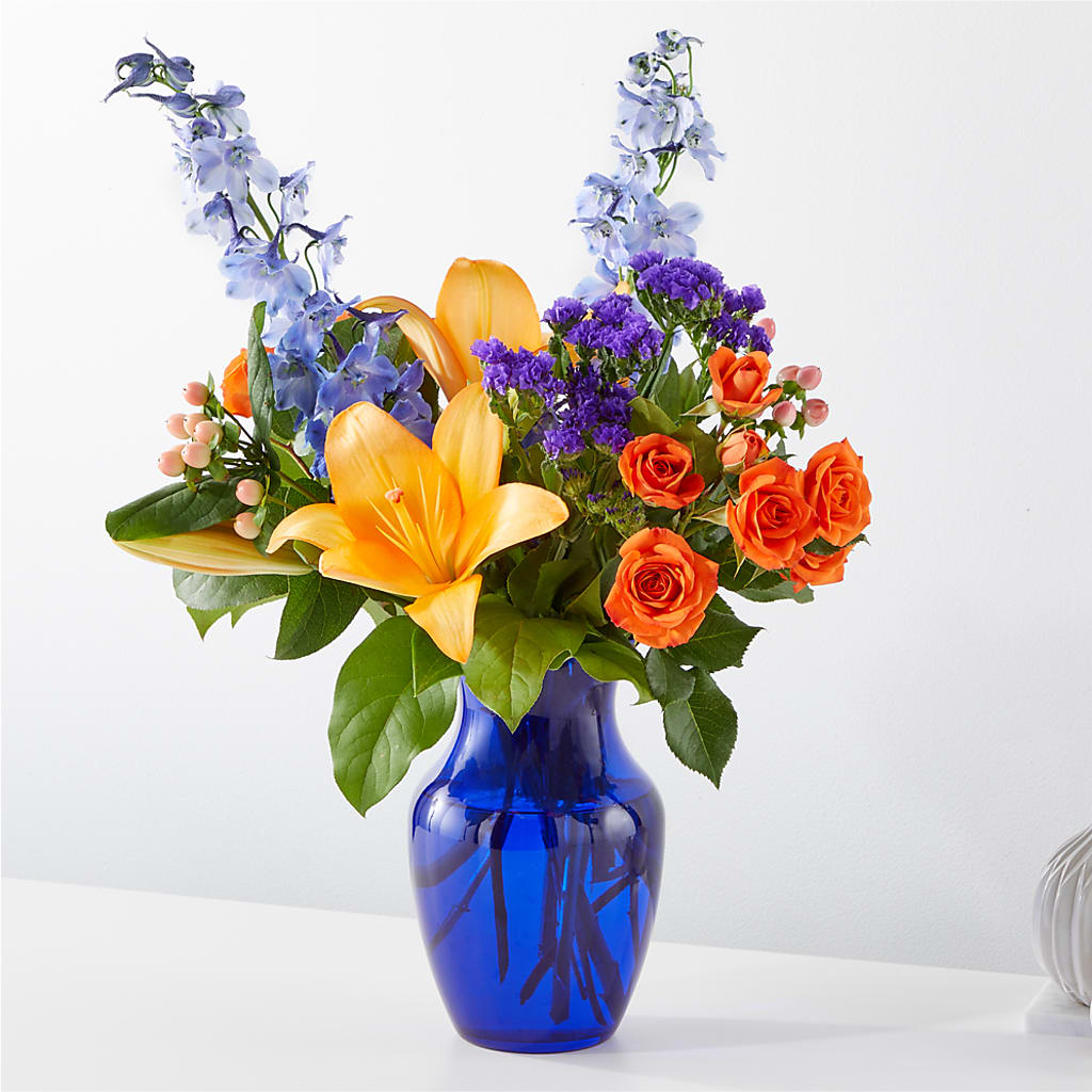 Radiant Citrus Bouquet – Oliverios Florist, Bridgeport WV