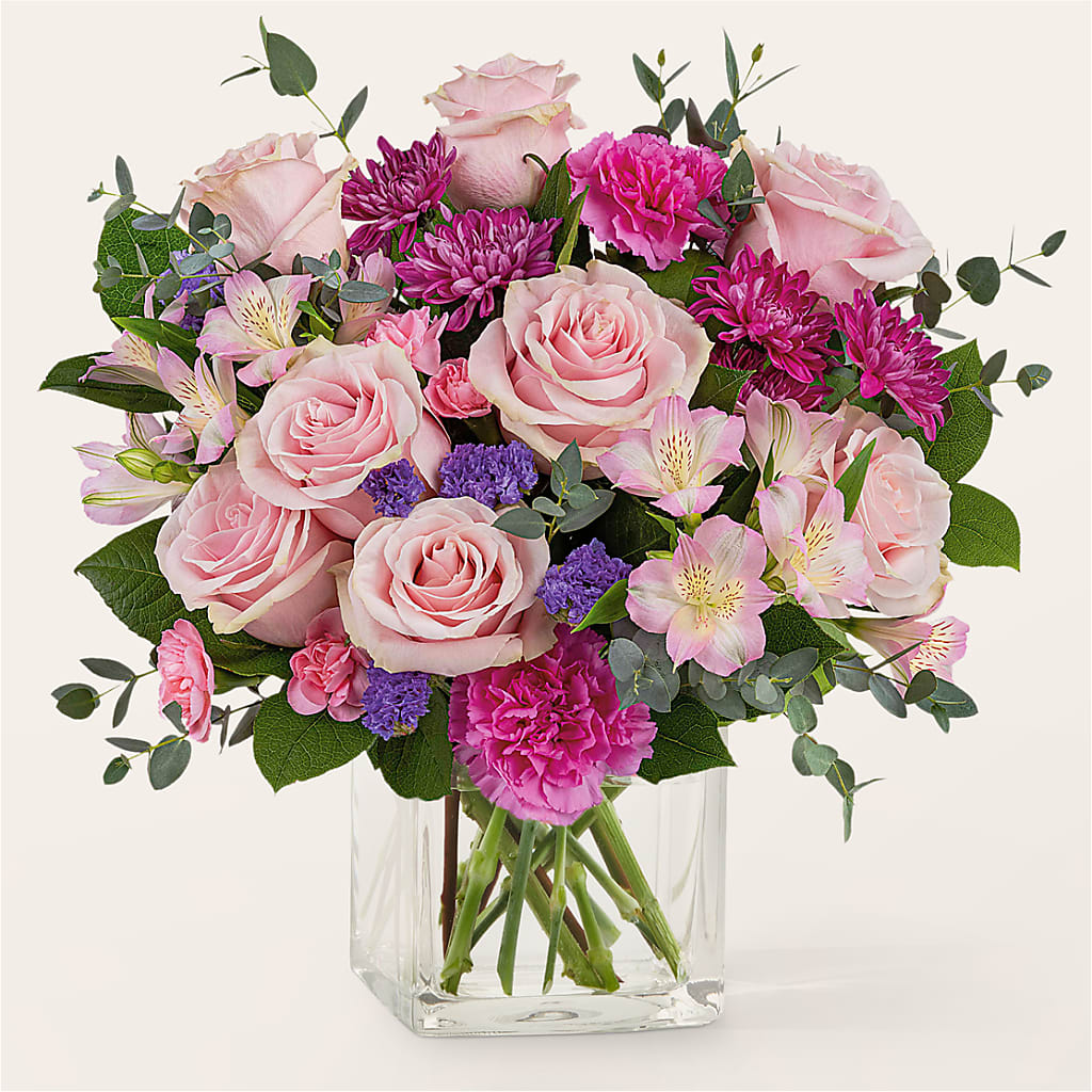Rosy Radiance Bouquet – Oliverios Florist, Bridgeport WV