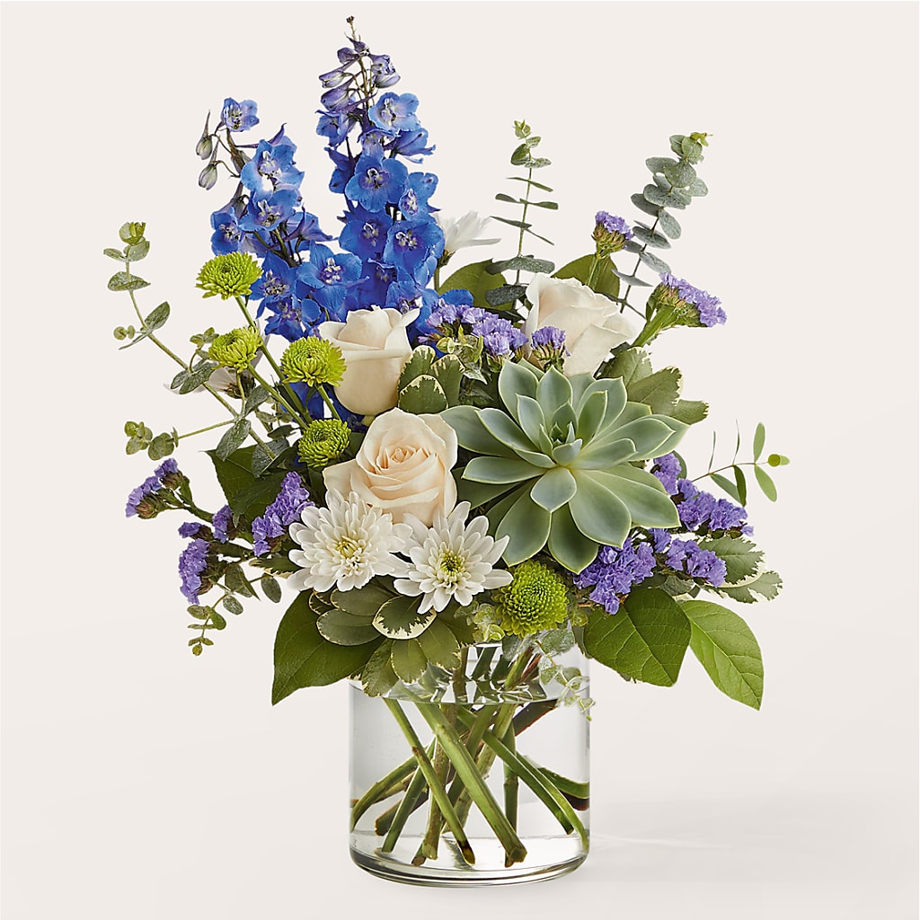 Cerulean Waves Bouquet – Oliverios Florist, Bridgeport WV