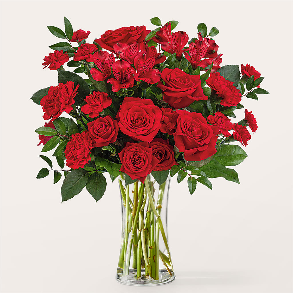 Brilliant Ruby Bouquet – Oliverios Florist, Bridgeport WV