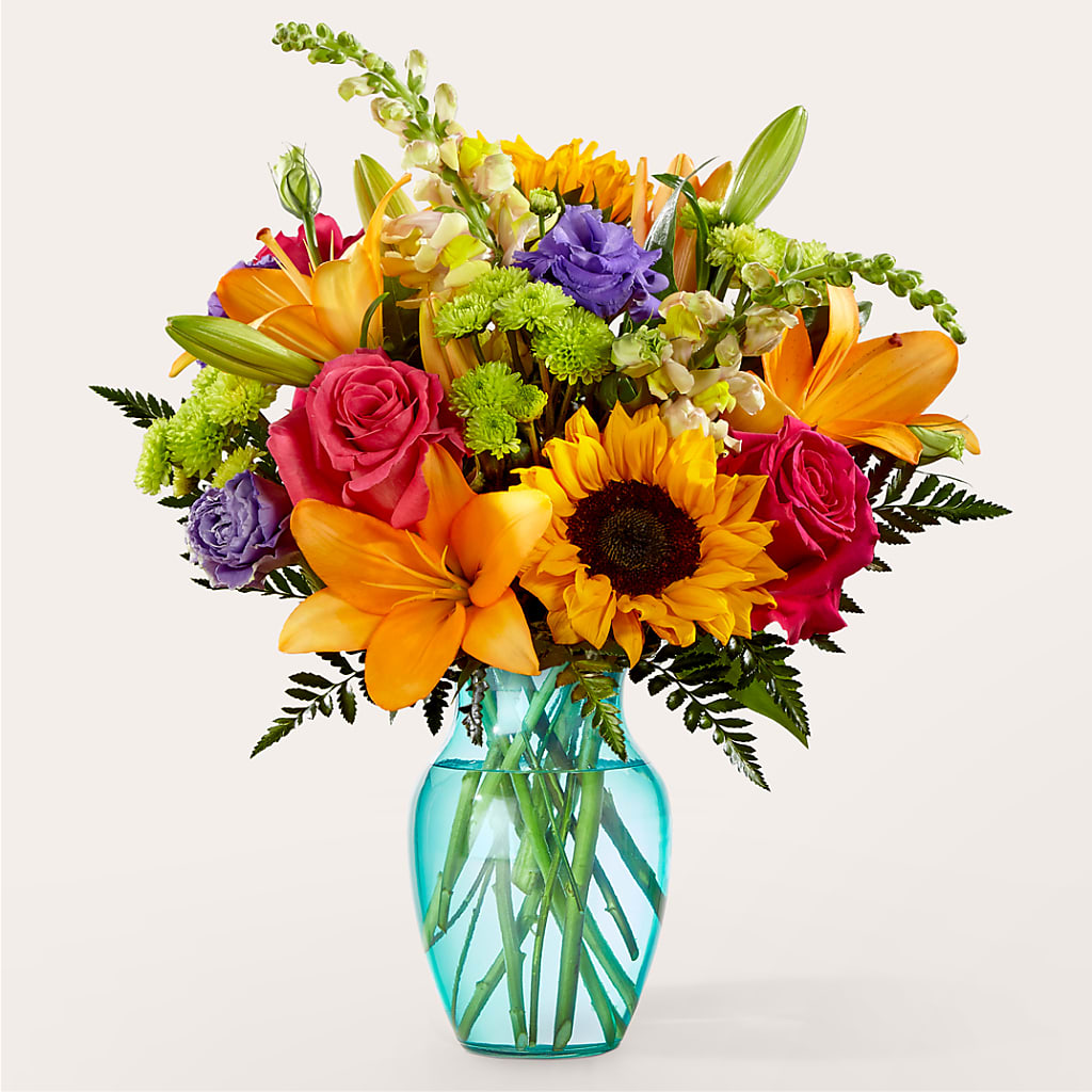 Double Rainbow Bouquet – Oliverios Florist, Bridgeport WV