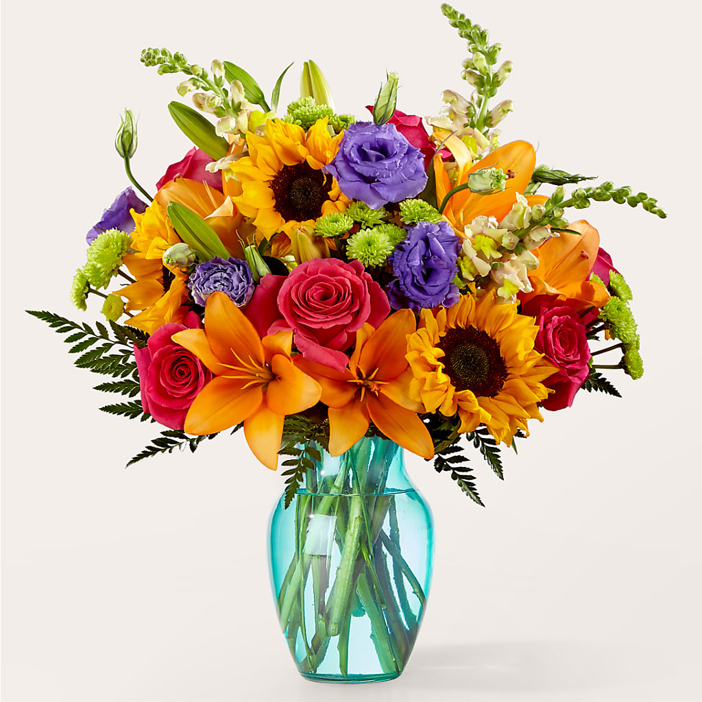 Double Rainbow Bouquet – Oliverios Florist, Bridgeport WV