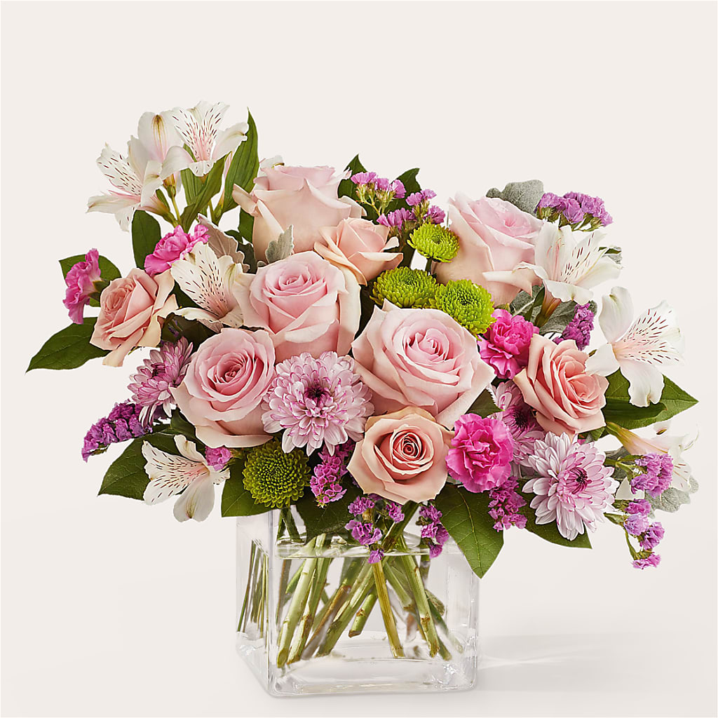 Pink Suede Bouquet – Oliverios Florist, Bridgeport WV