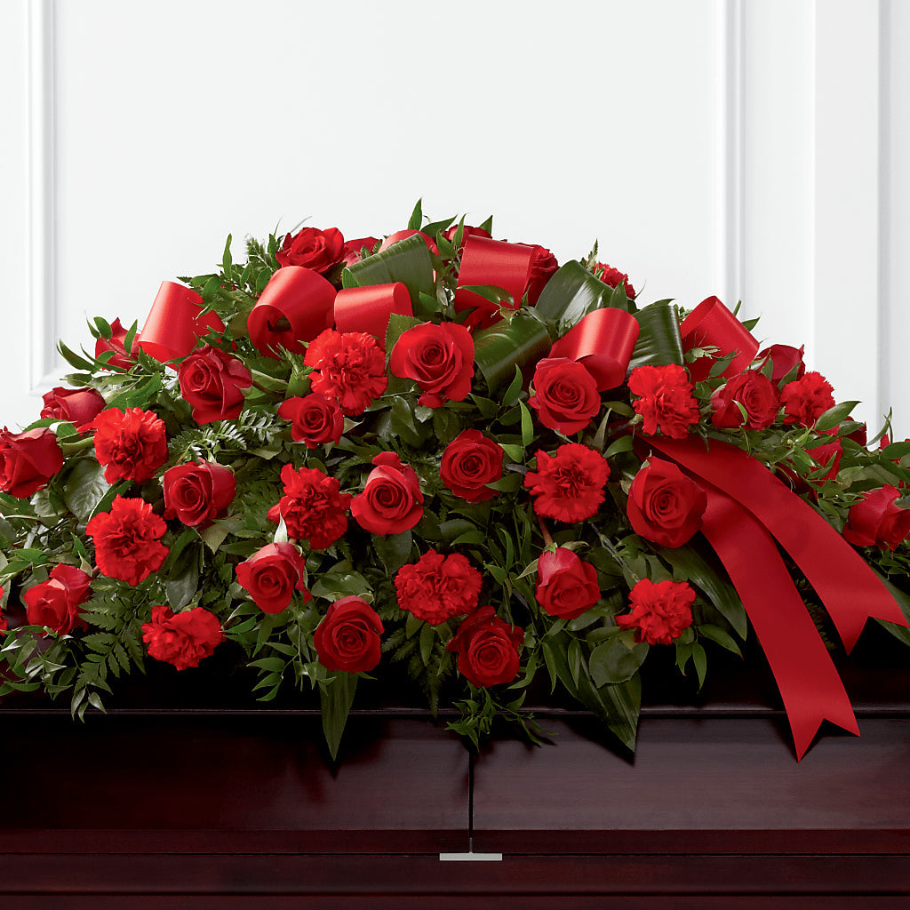 Tribute of Life Casket Spray – Oliverios Florist, Bridgeport WV