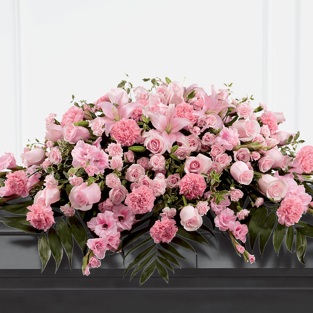 Garden of Comfort Casket Spray (Standard) – Oliverios Florist, Bridgeport WV