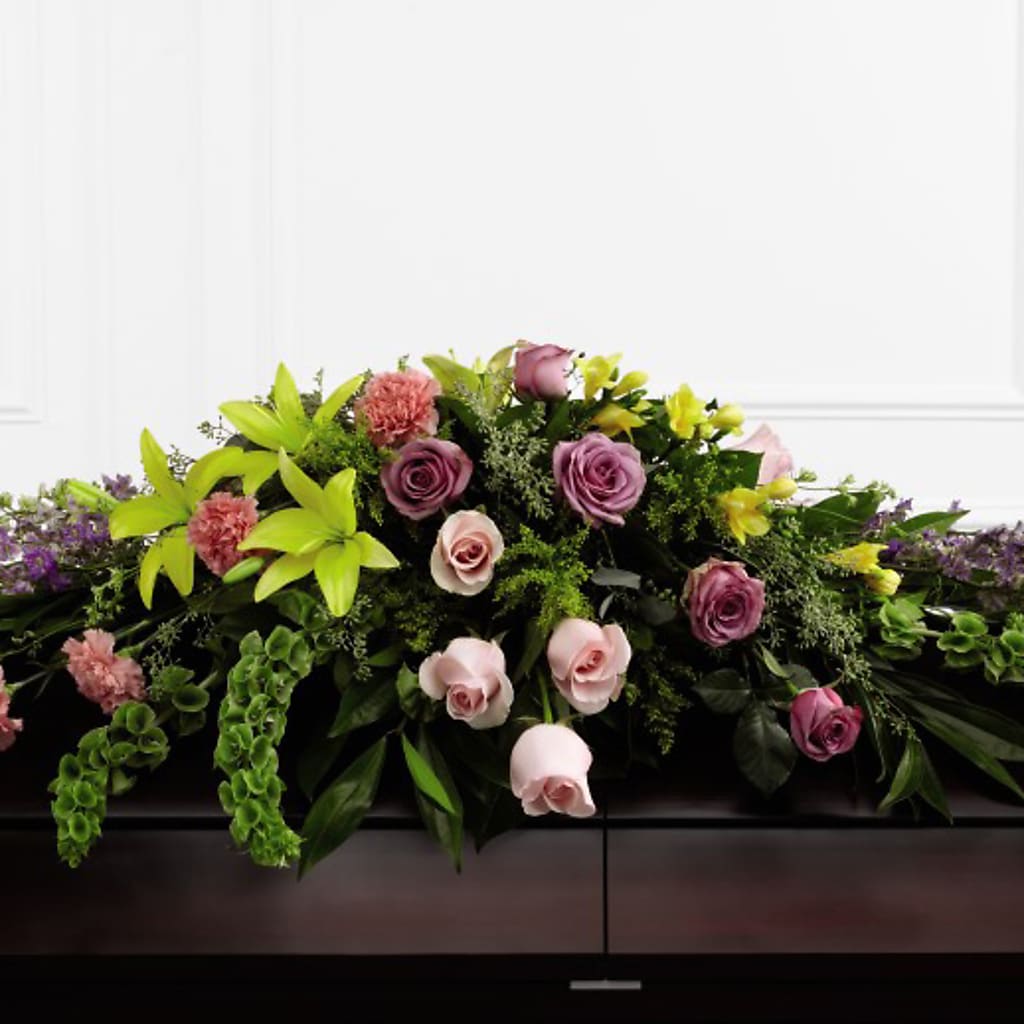 Forever Beloved Casket Spray – Oliverios Florist, Bridgeport WV