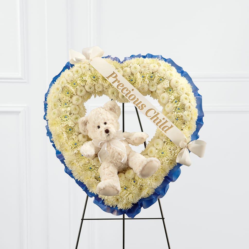 Precious Child Standing Heart – Oliverios Florist, Bridgeport WV