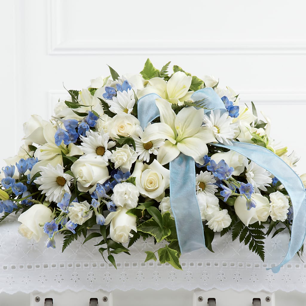 Tender Treasure Casket Spray – Oliverios Florist, Bridgeport WV
