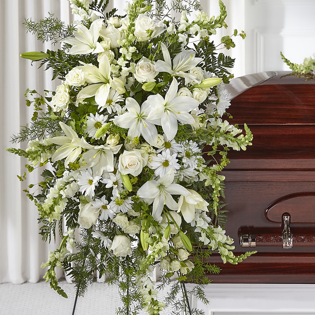 Loving Thoughts Standing Spray – Oliverios Florist, Bridgeport WV
