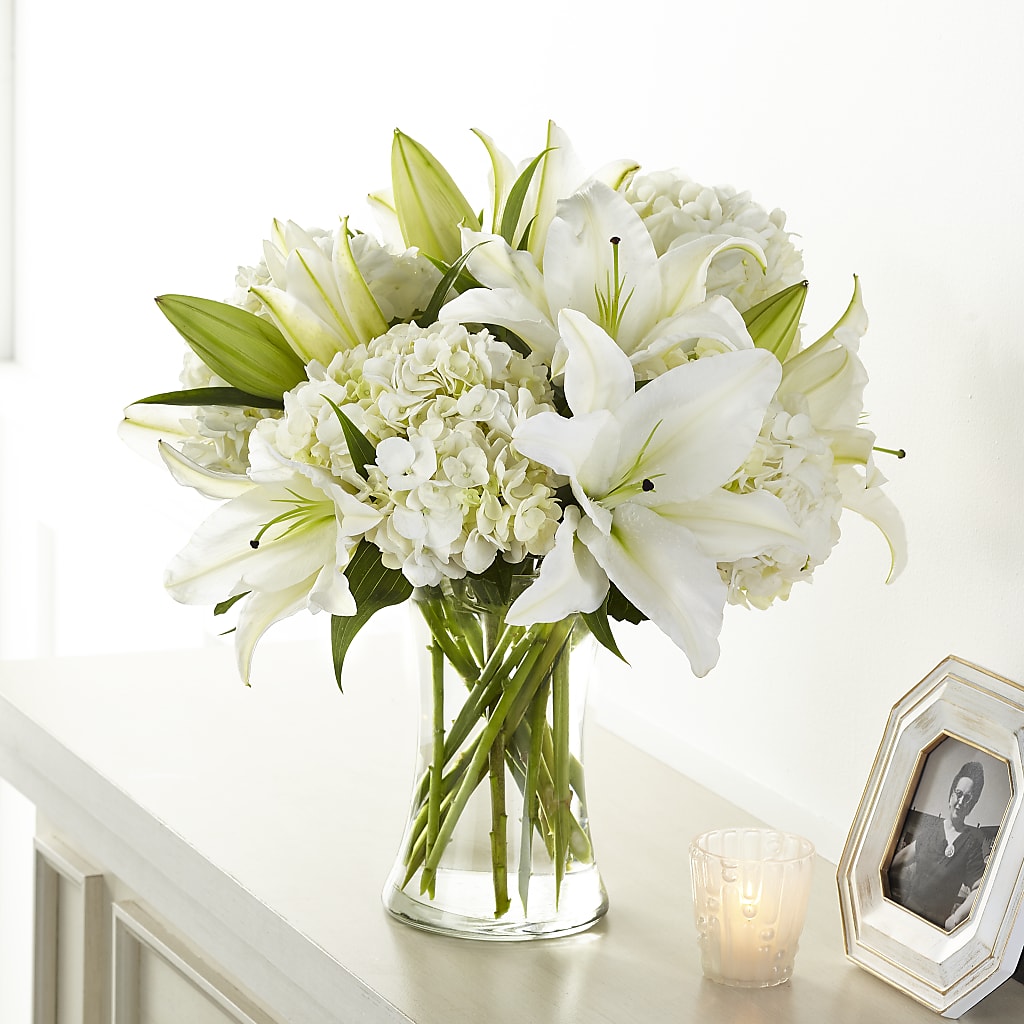 Compassionate Lily Bouquet – Oliverios Florist, Bridgeport WV