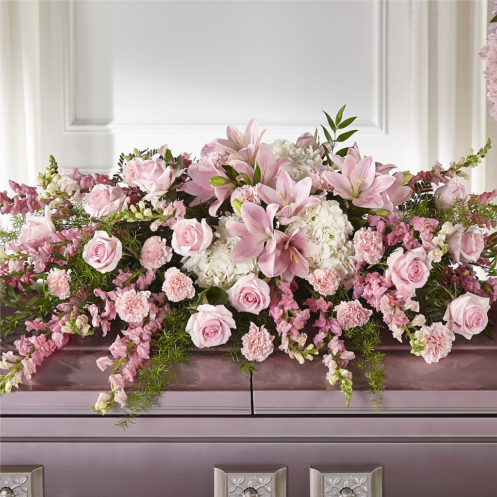 Life & Remembrance Casket Spray – Oliverios Florist, Bridgeport WV