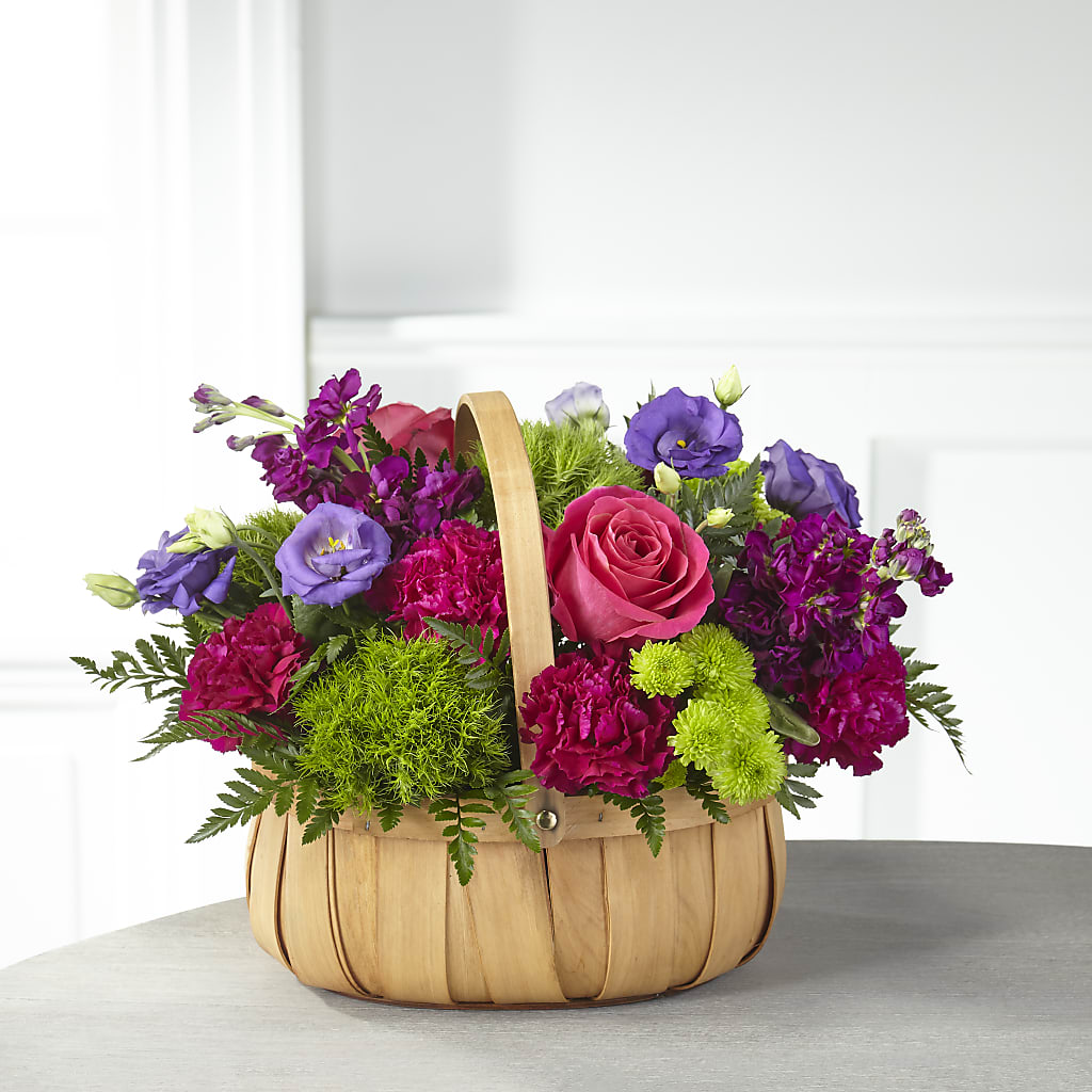 Serene Sanctuary Basket – Oliverios Florist, Bridgeport WV
