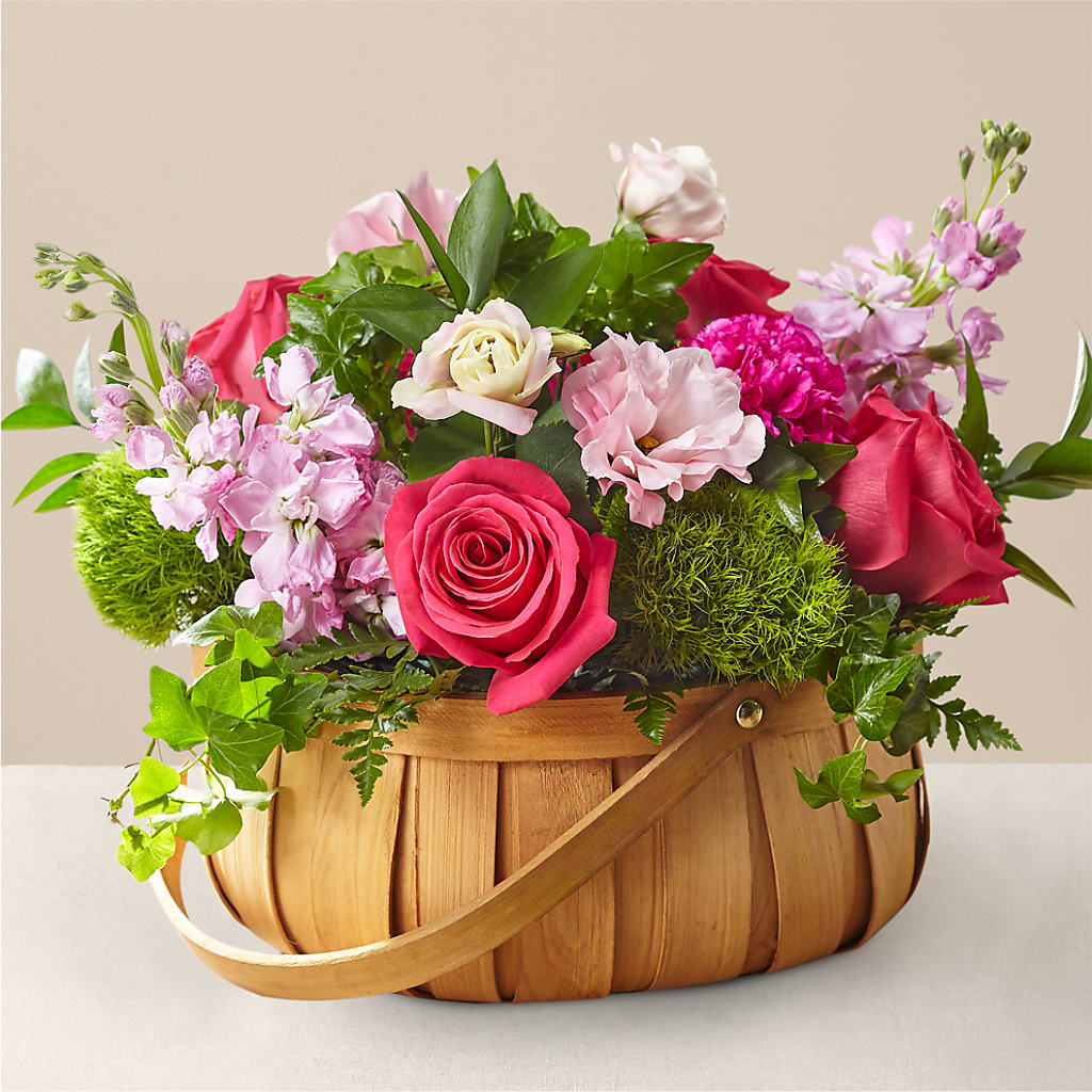 Radiance in Bloom Basket – Oliverios Florist, Bridgeport WV