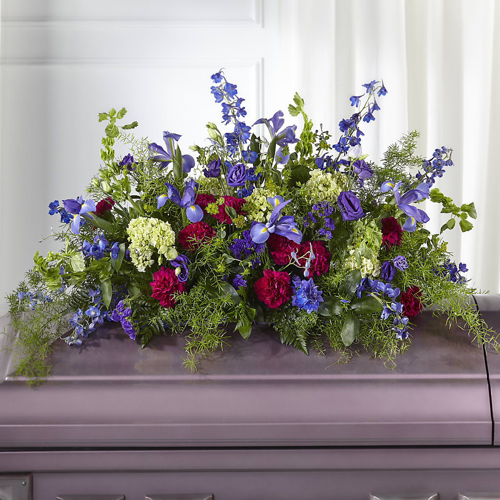 Always Treasured Casket Spray – Oliverios Florist, Bridgeport WV