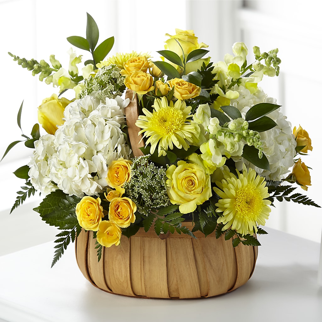 Rustic Remembrance Basket – Oliverios Florist, Bridgeport WV