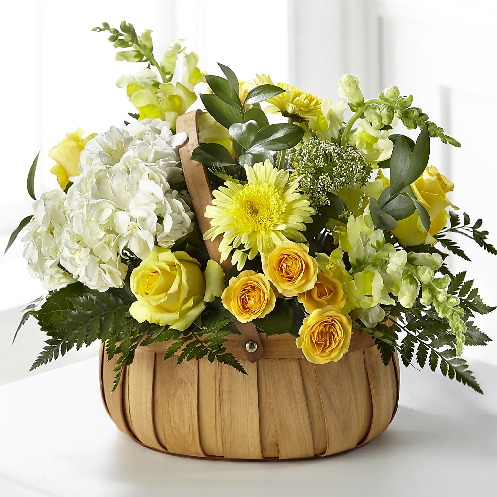 Rustic Remembrance Basket – Oliverios Florist, Bridgeport WV