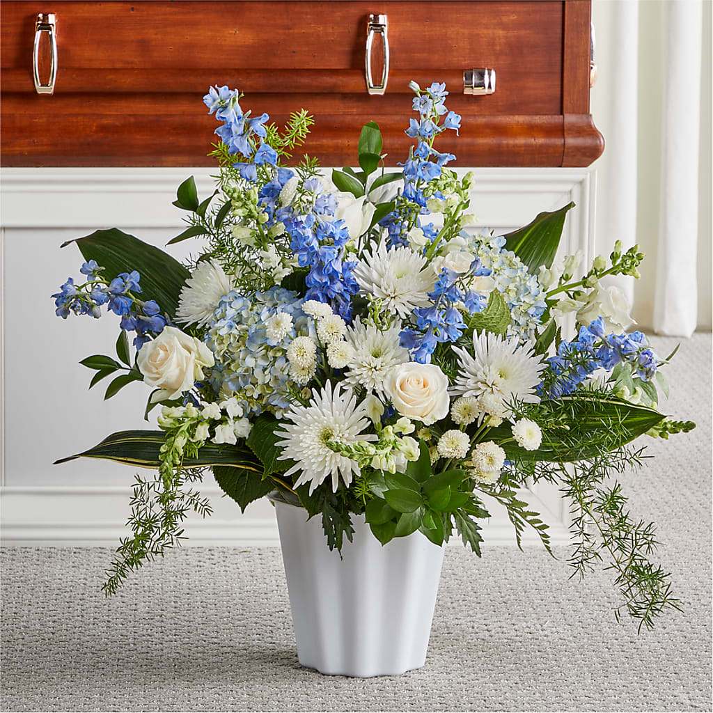 Everlasting Memories Floor Basket – Oliverios Florist, Bridgeport WV