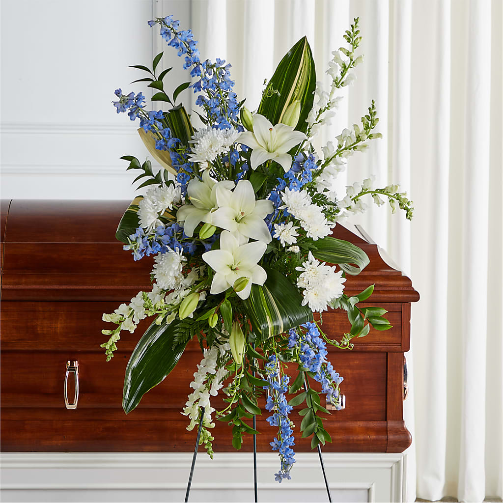 Eternal Impressions Standing Spray – Oliverios Florist, Bridgeport WV