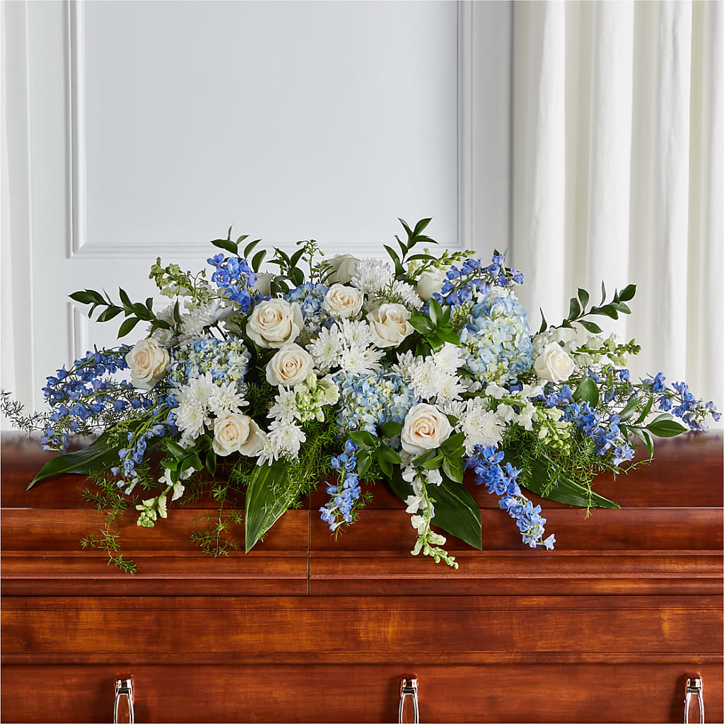 Timeless Essence Casket Spray – Oliverios Florist, Bridgeport WV