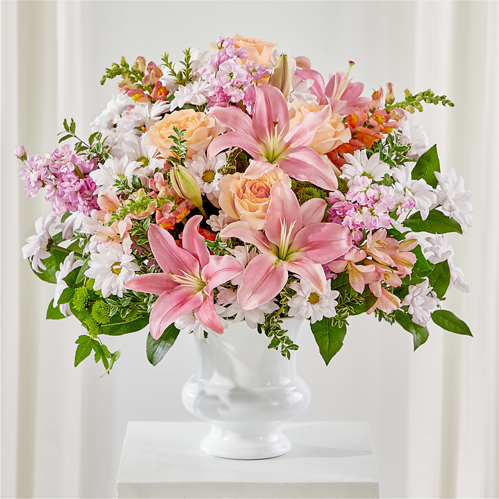 Heartfelt Gesture Urn Arrangement – Oliverios Florist, Bridgeport WV