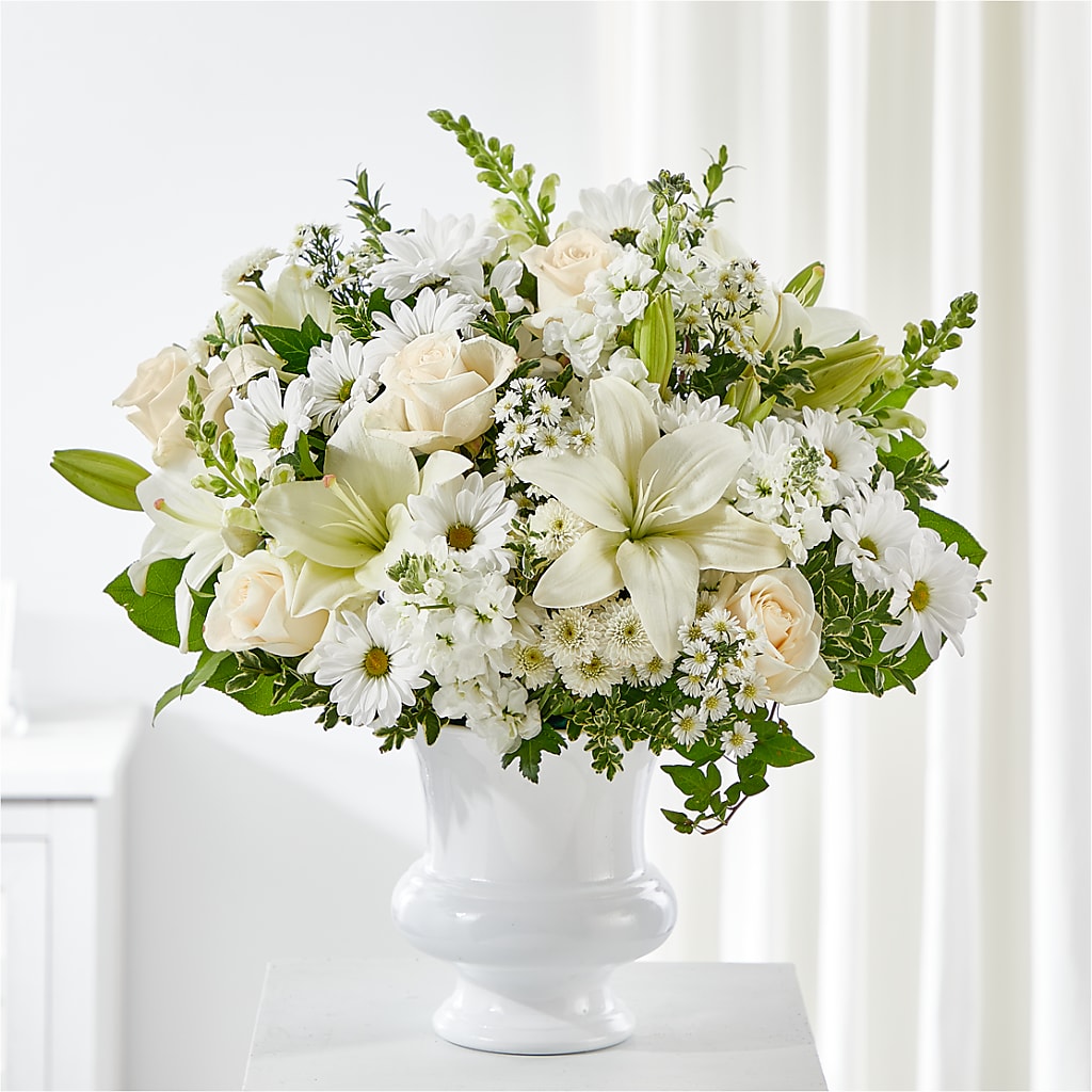 Uplifting Urn Arrangement – Oliverios Florist, Bridgeport WV