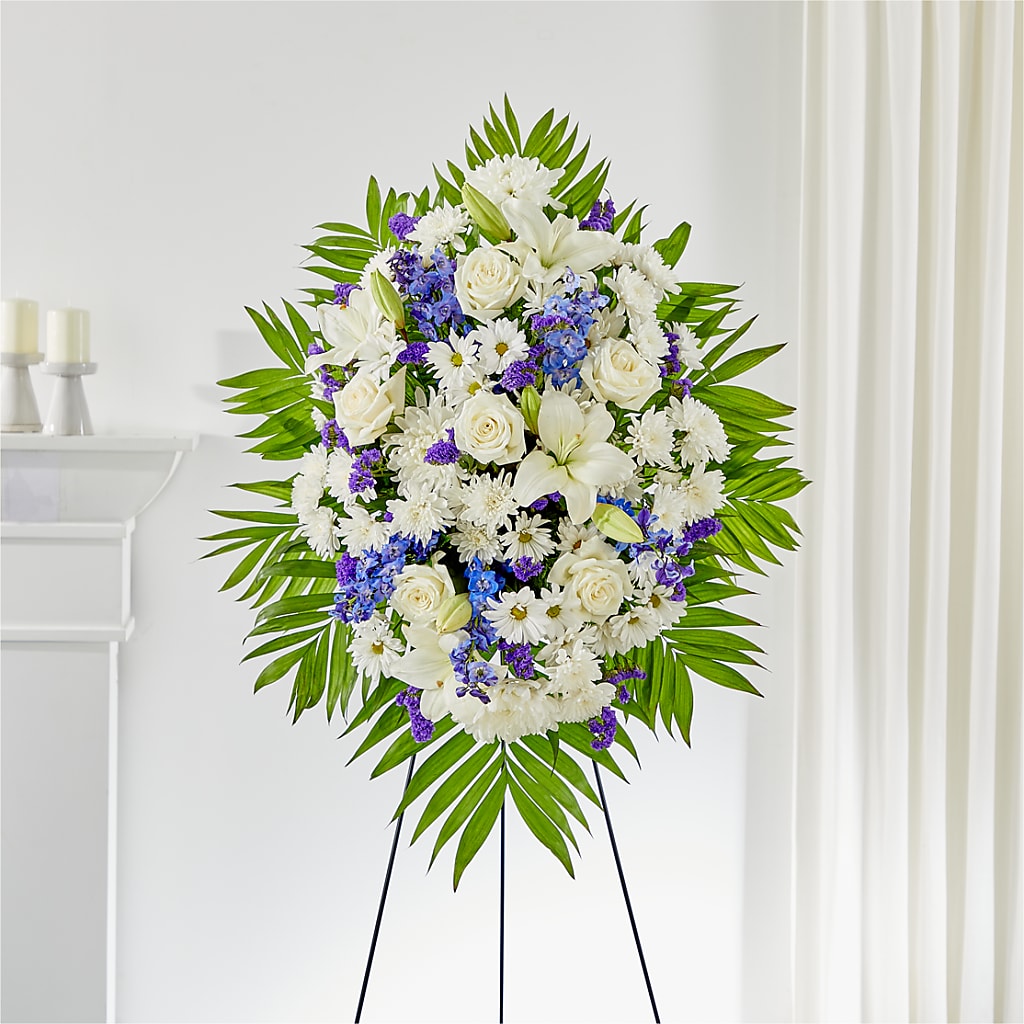 At Rest Standing Spray – Oliverios Florist, Bridgeport WV