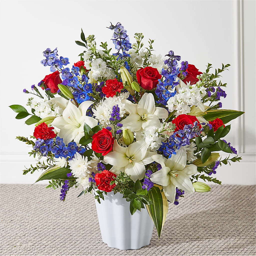 Consoled Floor Basket – Oliverios Florist, Bridgeport WV