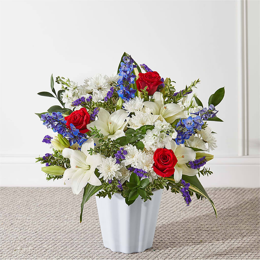 Consoled Floor Basket – Oliverios Florist, Bridgeport WV