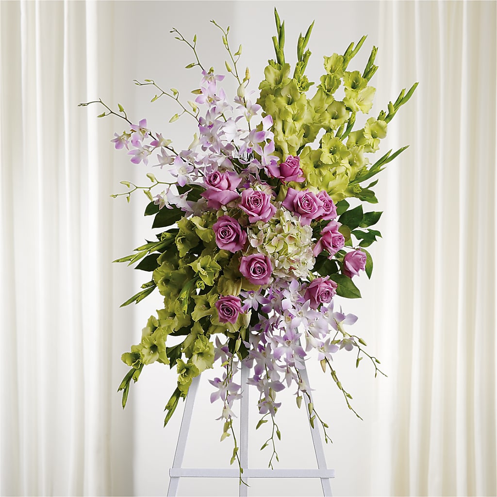 Lasting Legacy Standing Spray – Oliverios Florist, Bridgeport WV