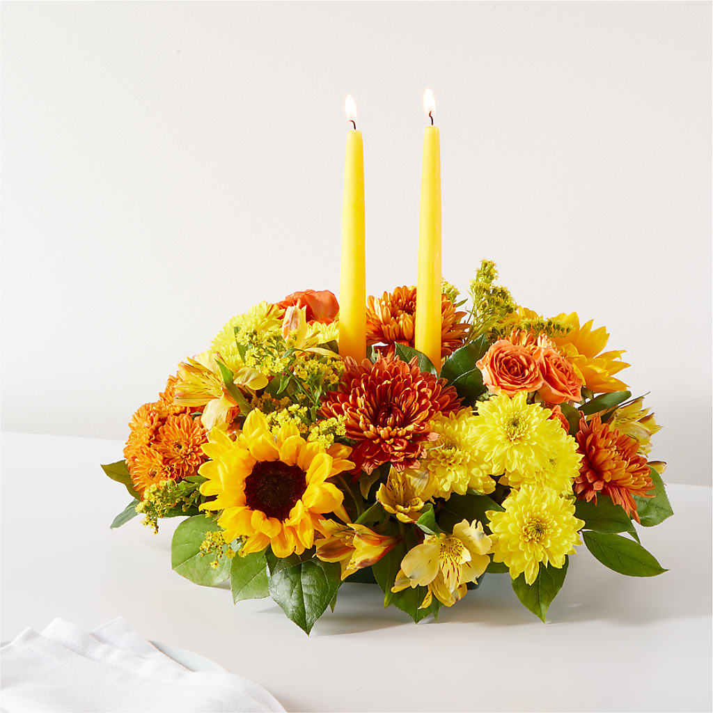 Autumn Harmony Centerpiece – Oliverios Florist, Bridgeport WV