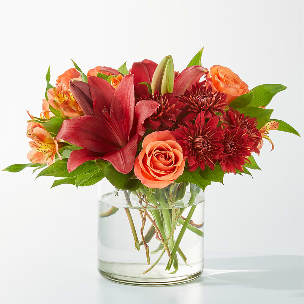 Crimson Leaves Bouquet – Oliverios Florist, Bridgeport WV
