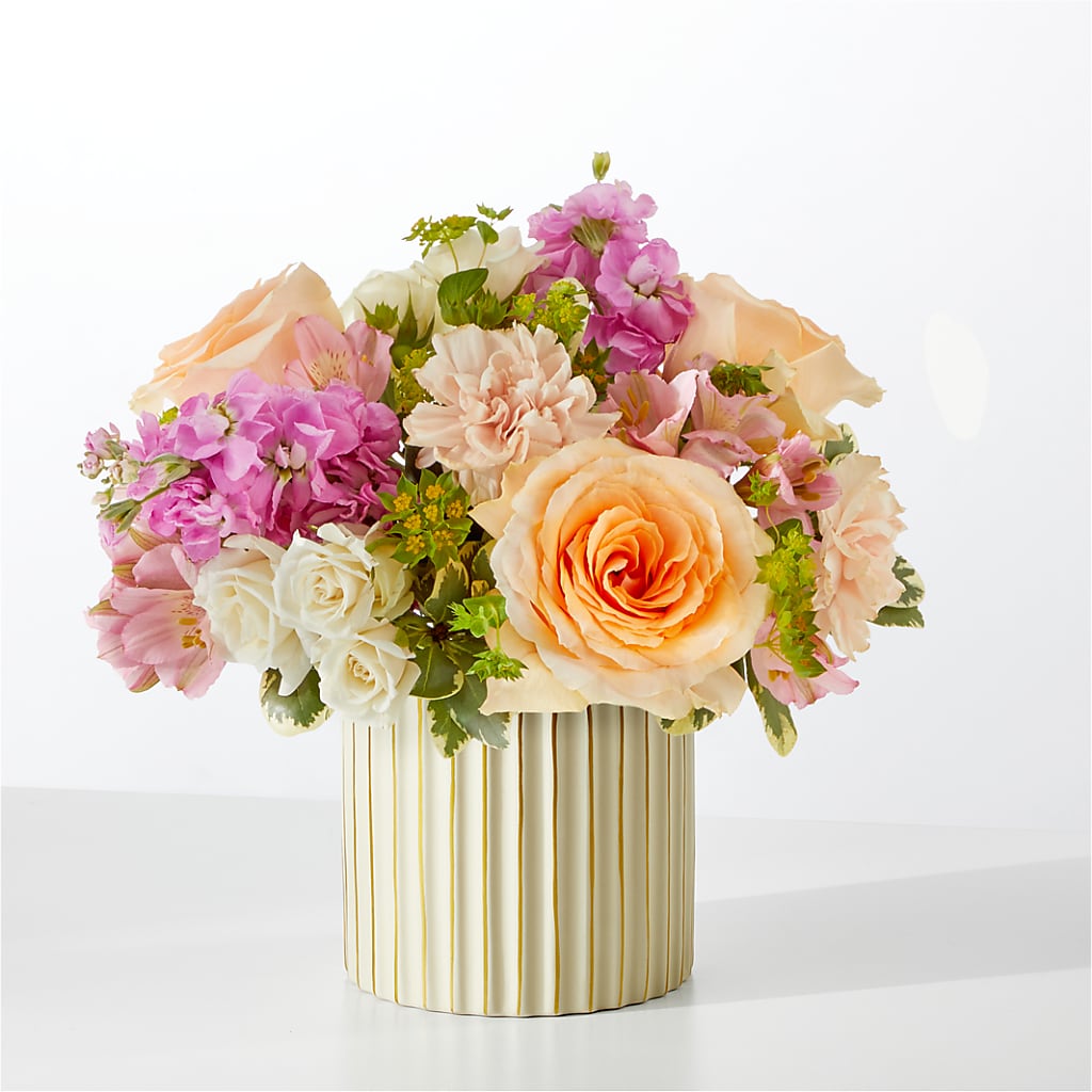 Paradise Bouquet with Ivory Vase – Oliverios Florist, Bridgeport WV