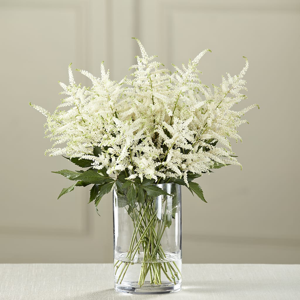 White Astilbe Bouquet – Oliverios Florist, Bridgeport WV