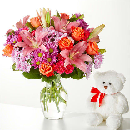 One and Only Bouquet and Bear Bundle –  Oliverios Florist, Bridgeport WV