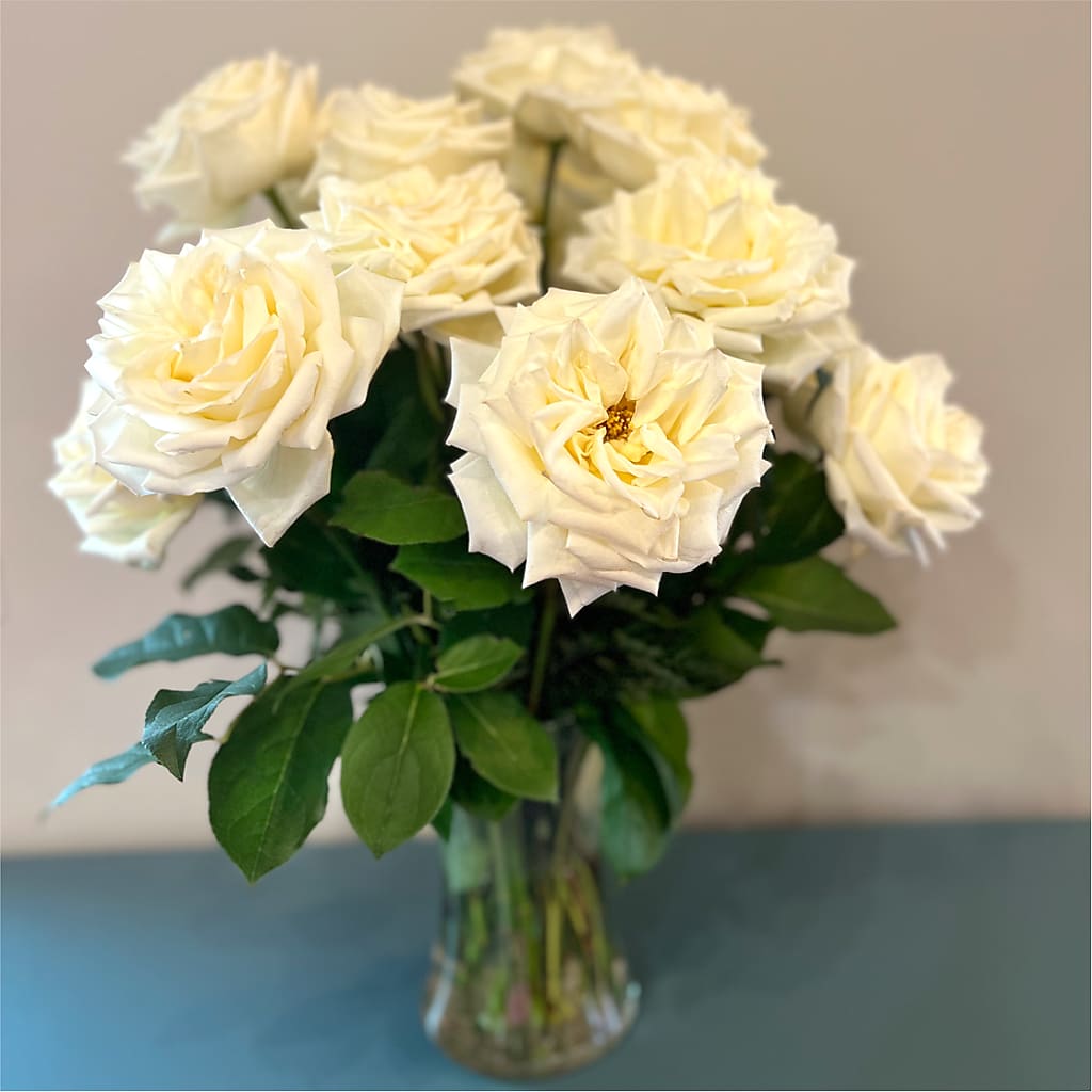 Long Stem Yellow Rose Bouquet –  Oliverios Florist, Bridgeport WV