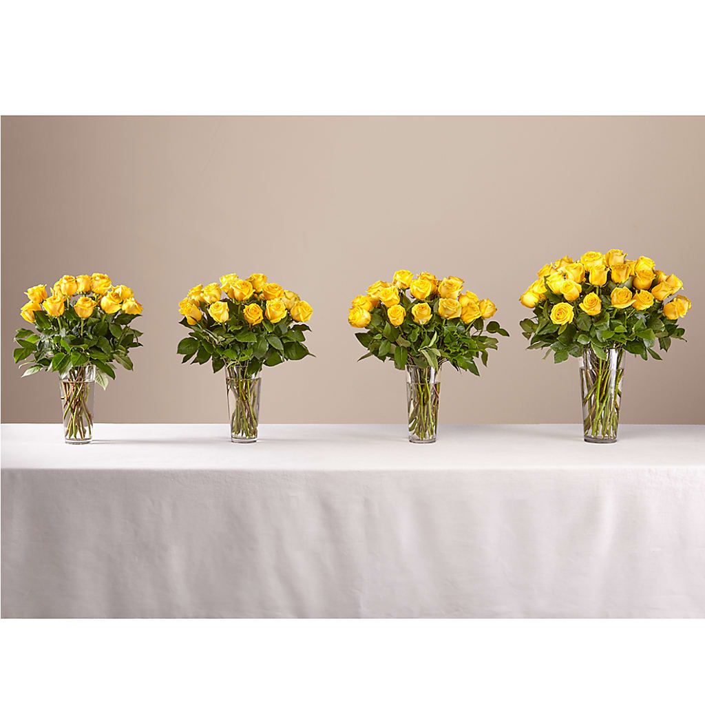 Long Stem Yellow Rose Bouquet –  Oliverios Florist, Bridgeport WV
