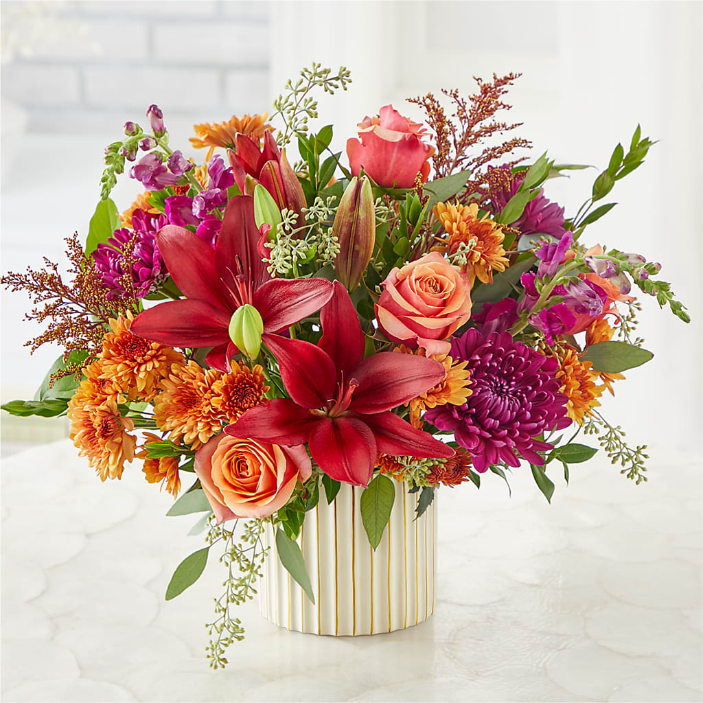 Burgundy Landscape Bouquet –  Oliverios Florist, Bridgeport WV