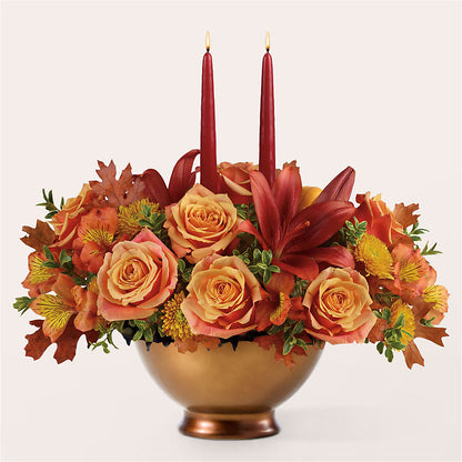 Harvest Table Centerpiece –  Oliverios Florist, Bridgeport WV