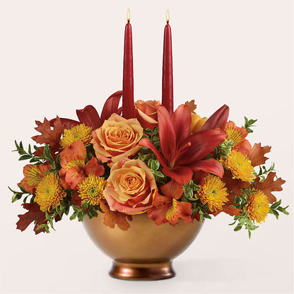Harvest Table Centerpiece –  Oliverios Florist, Bridgeport WV