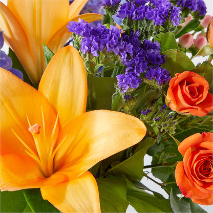 Radiant Citrus Bouquet –  Oliverios Florist, Bridgeport WV