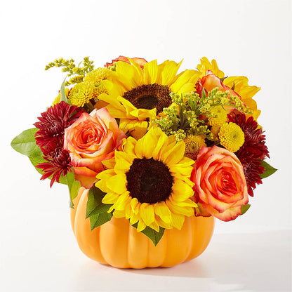 Golden Gourd Pumpkin Bouquet –  Oliverios Florist, Bridgeport WV