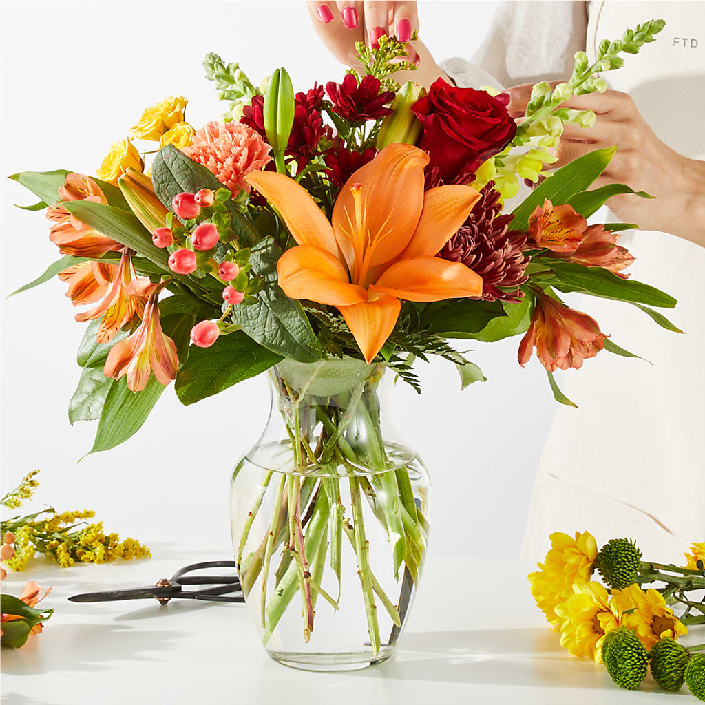 Fall Delight – A Florist Original –  Oliverios Florist, Bridgeport WV