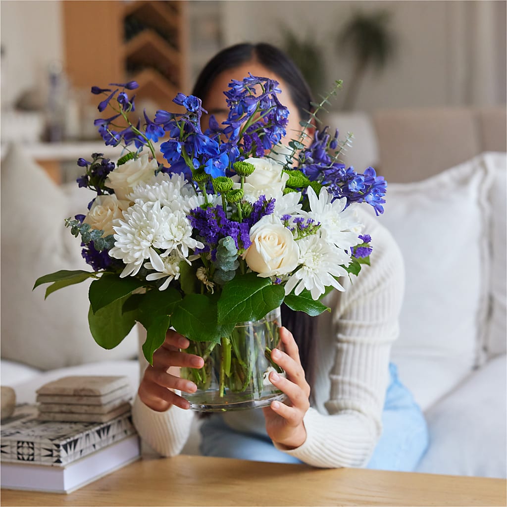 Cerulean Waves Bouquet –  Oliverios Florist, Bridgeport WV