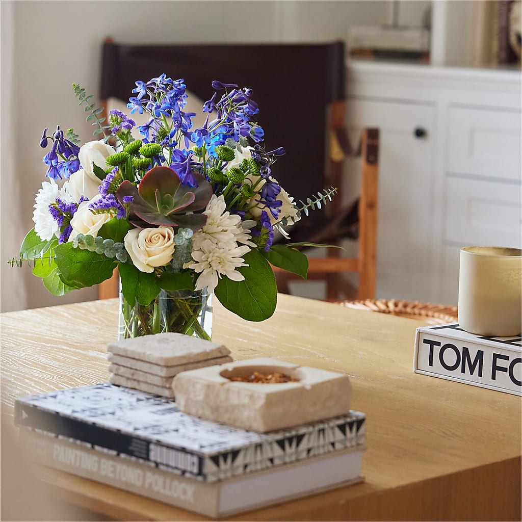 Cerulean Waves Bouquet –  Oliverios Florist, Bridgeport WV