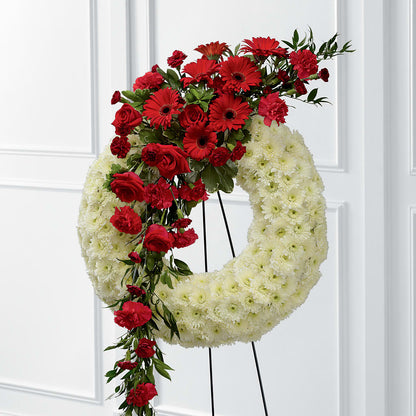 Graceful Tribute Wreath –  Oliverios Florist, Bridgeport WV