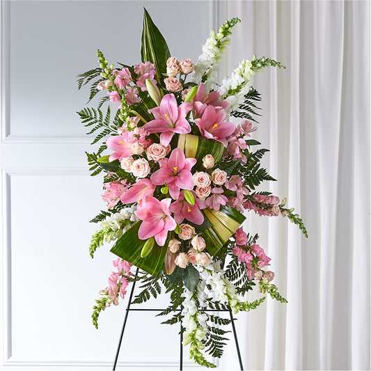 Elegant Embrace Standing Spray –  Oliverios Florist, Bridgeport WV