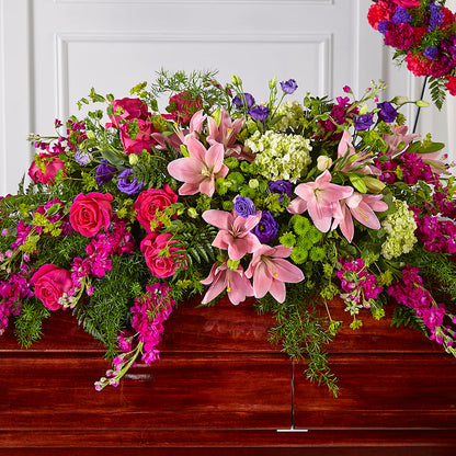 Radiant Tribute Casket Spray –  Oliverios Florist, Bridgeport WV